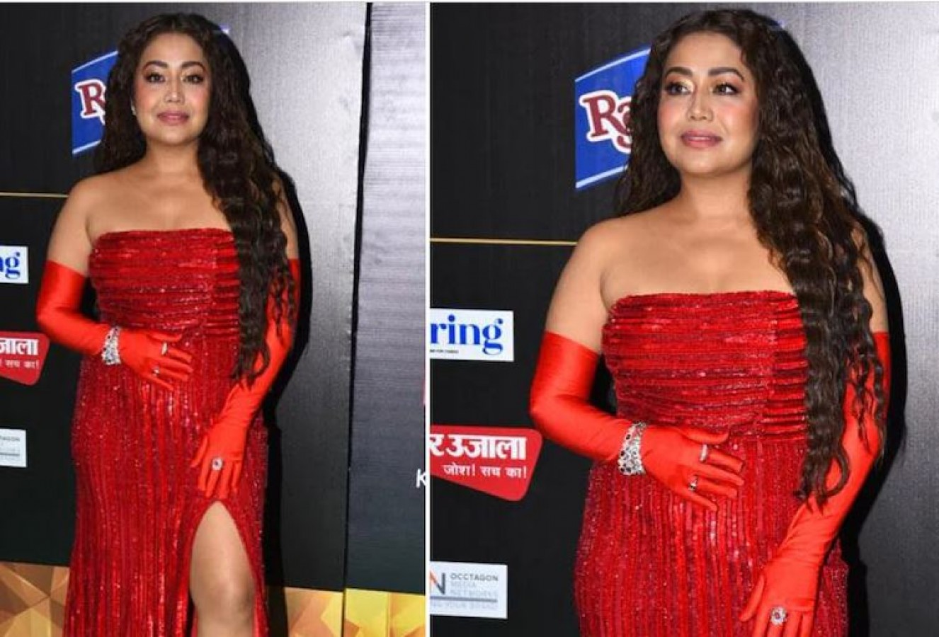Neha Kakkar was seen with increased weight in Shimri gown, users said - ' I  am sure pregnant' | NewsTrack English 3