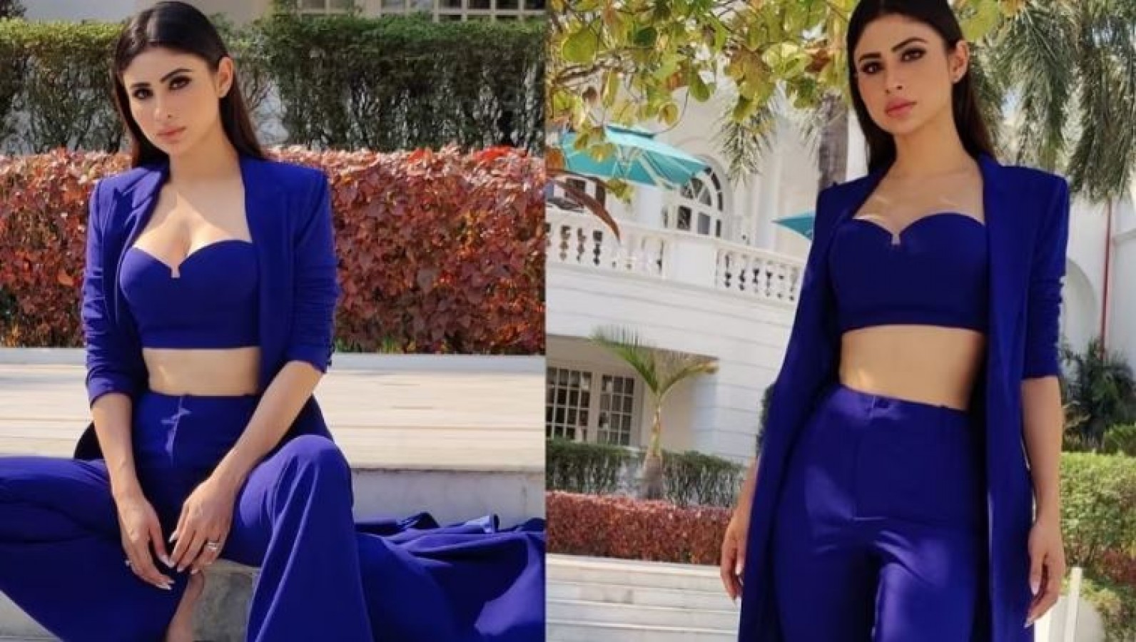 Mouni Roy Fucking Video - Mouni Roy flaunts her curvy figure in a blue co-ord set, see pictures |  NewsTrack English 1