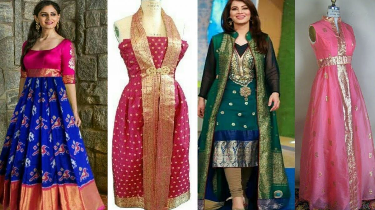 Old saree convert new dress ✂️ #dress #dresses #fesion #trending  #trendingreelsvideo #trend #vairalreels #vairal #instaphoto #instaf... |  Instagram