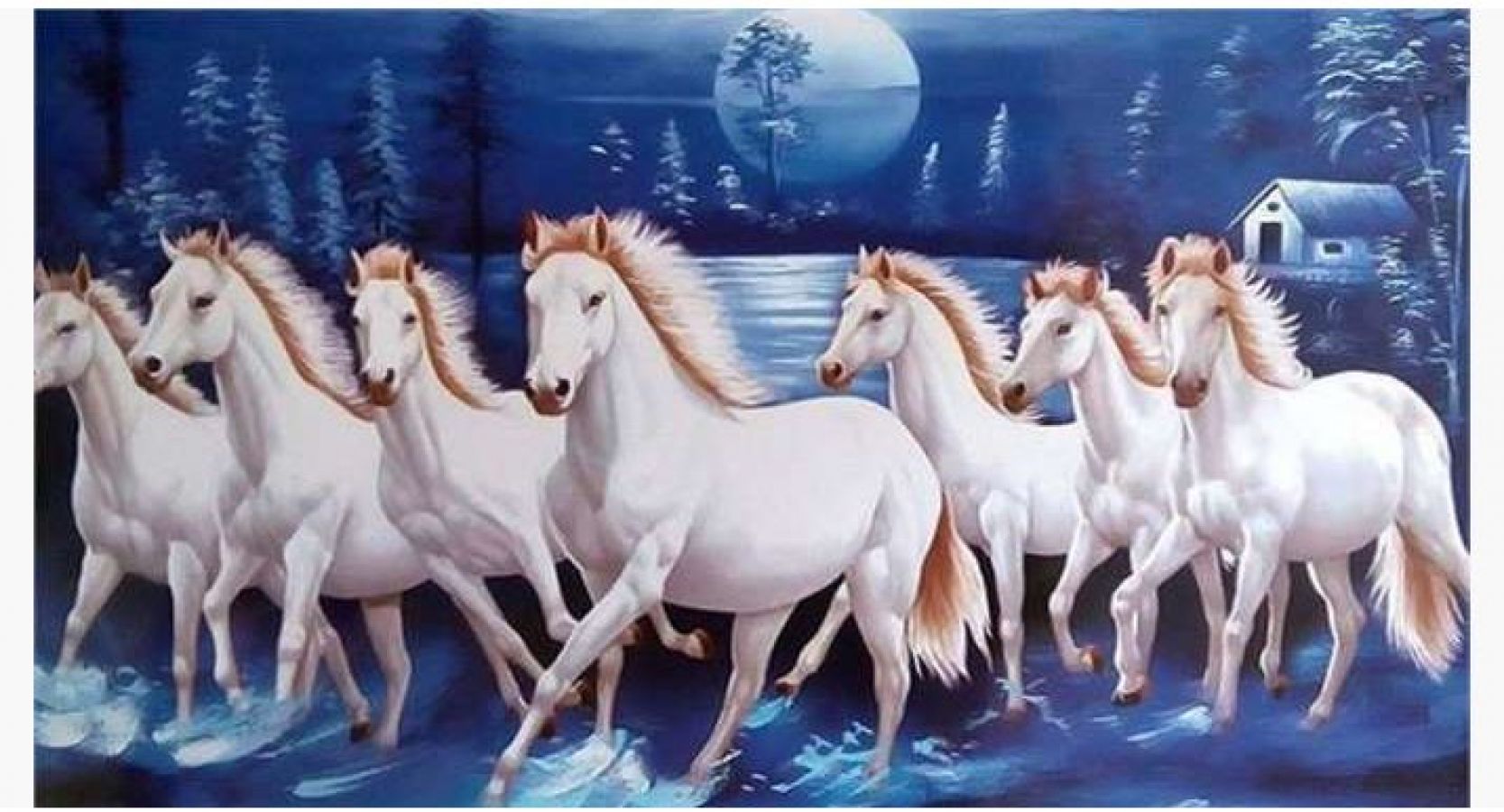 Keep 7 running horse's picture in this direction in your office ...