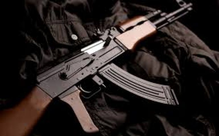 AK-47 held by Myanmar national