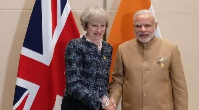 PM Narendra Modi held discussions with UK's new PM Theresa May