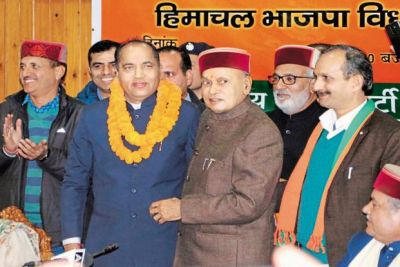 भाजपा ने पूर्ण किया कांग्रेस मुक्त हिमाचल का संकल्प