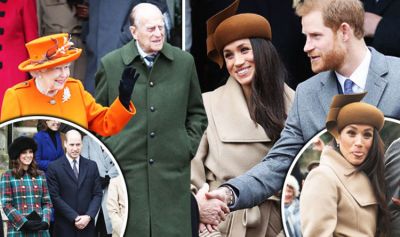 Prince Harry & Meghan joins the Royals for Christmas