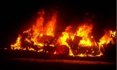 बिहार में मामूली टक्कर के बाद ट्रेक्टर चालक को जिंदा जलाया