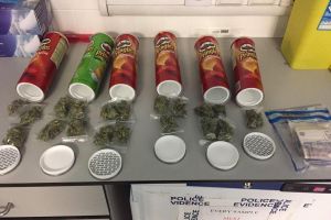 Cops find drugs hidden in snacks packets