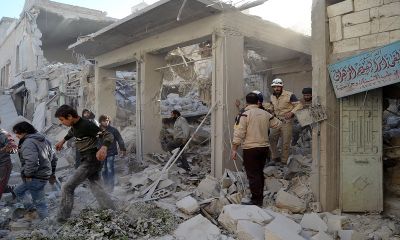 सीरिया: रूसी लड़ाकू विमानों की बमबारी में 44 नागरिकों की मौत