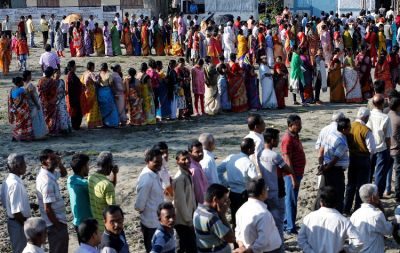 लोकसभा चुनाव 2019 : बंगाल में हिंसा के बीच, देश में दोपहर दो बजे तक हुआ 39.74% मतदान