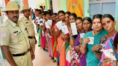 कर्नाटक चुनाव: हेब्बल में आज हो रहा मतदान