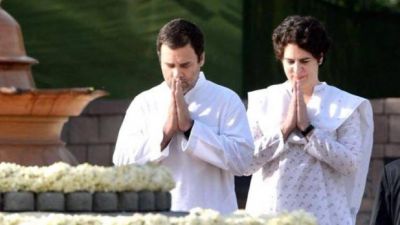 सोनिया, राहुल, प्रियंका ने दी राजीव गांधी को श्रद्धांजलि