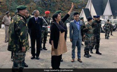 रक्षा मंत्री ने किया नाथुला इलाके का दौरा
