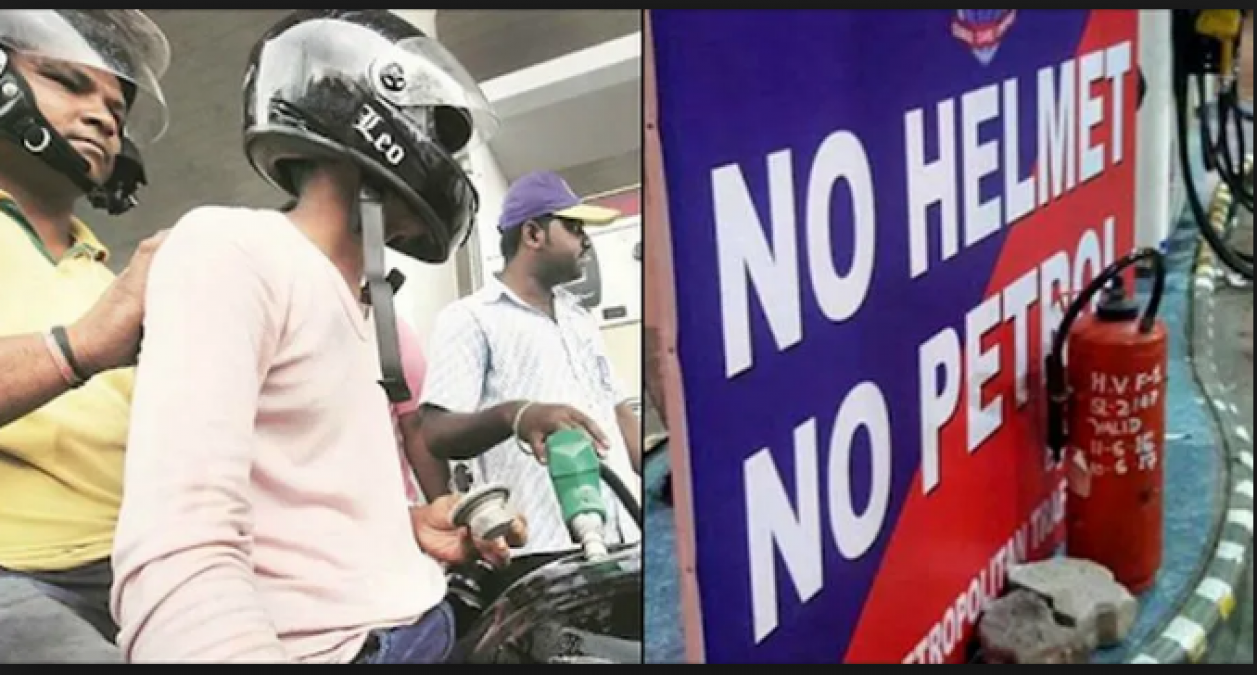 Two-wheeler riders now won’t able to buy petrol without a helmet