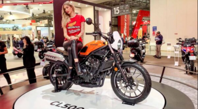 500cc Honda Scrambler motorcycle debuts in public