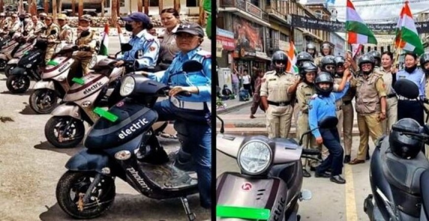 Ladakh Police get Photon electric scooters by Hero Electric