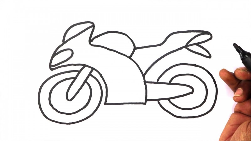 Man riding bike sketch icon. | Stock vector | Colourbox