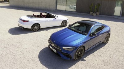 Mercedes-Benz CLE unveils coupe and cabriolet body designs.