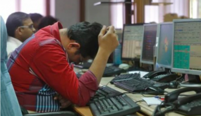 Market collapses again due to Corona, Sensex breaks 1300 points
