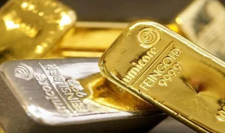 Huge fall in the price of gold and silver
