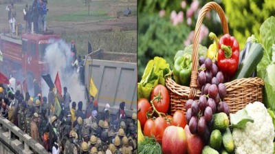 किसान आंदोलन के कारण थमी रफ़्तार, बढ़ सकते हैं फल-सब्जियों के दाम