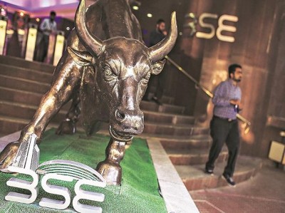 Sensex surges 358 points