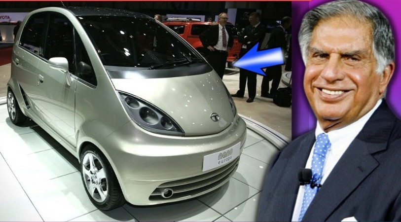 Moment Of Truth Ratan Tata Receives His Custom Built Nano Ev