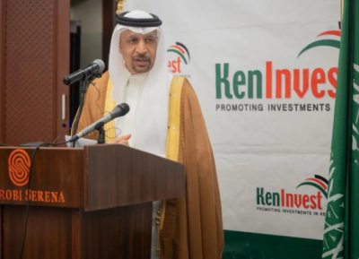 President of Kenya and Saudi Arabia's minister of investments meet