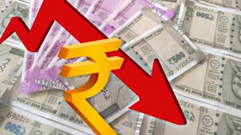Rupee falls 3 paise to 72.87 versus US dollar