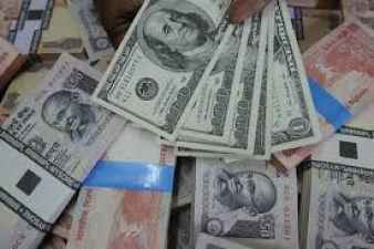 Rupee fall down by 5 paise on strong dollar demand