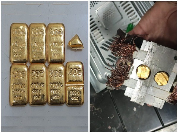 Gold valued Rs 47.55 lakh was seized at Hyderabad airport,