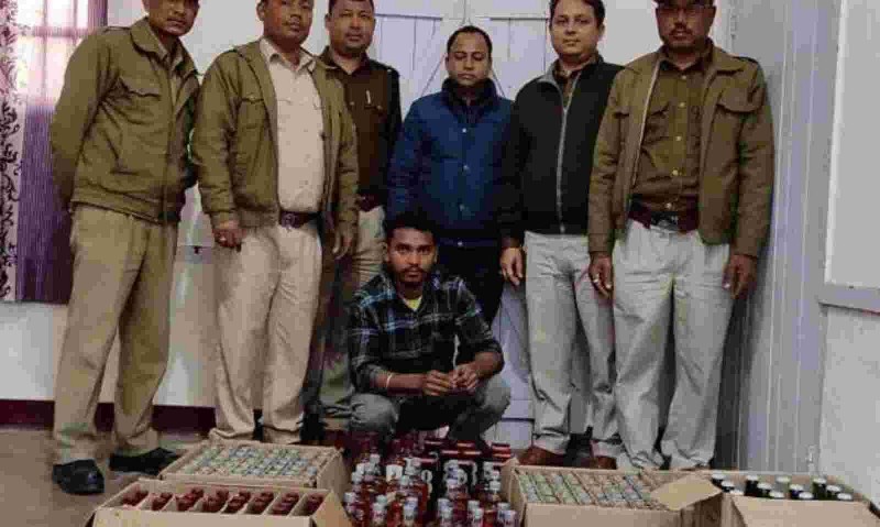Assam: Excise raid conducted in Tinsukia, one arrested