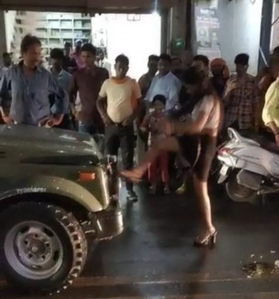Army vehicle was attacked by a drunk model in Gwalior: police