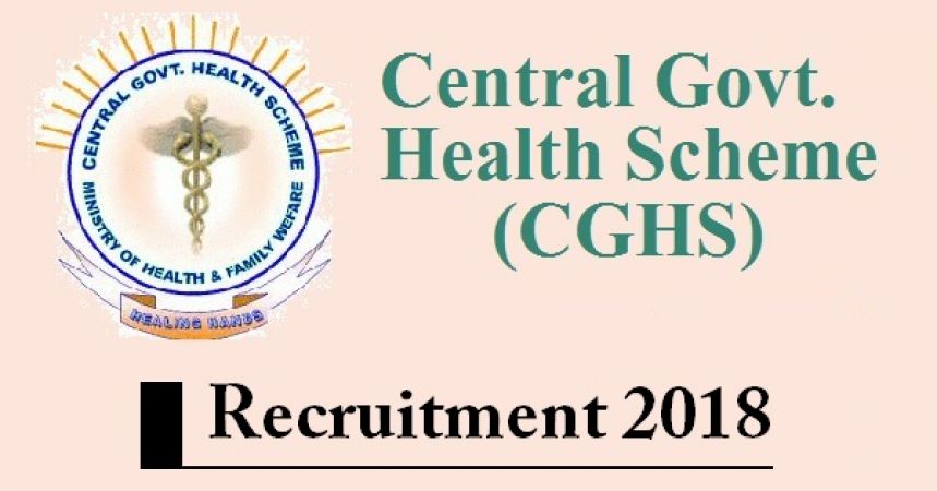 CGHS Recruitment 2018 Vacancy For The Posts Of Pharmacists And ECG 