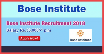 BOSE Institute Recruitment 2018: Vacancy for Mechanic Positions