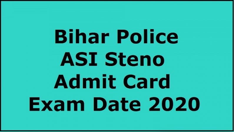 Bihar Police ASI Steno admit card released, exam on Jan 10