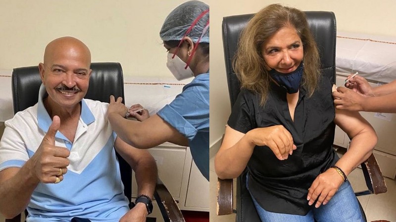 राकेश रोशन और पत्नी पिंकी ने ली कोरोना वैक्सीन की दूसरी डोज