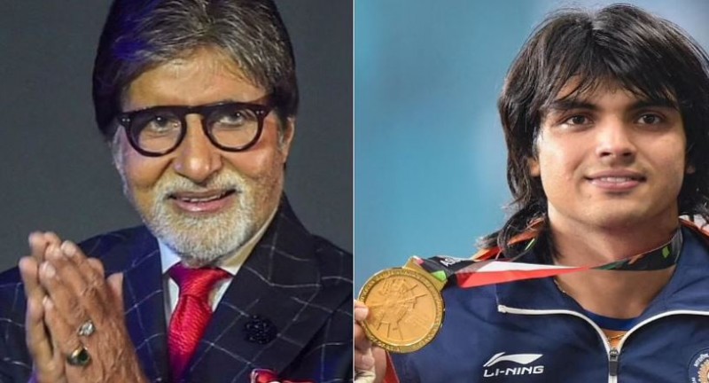 Amitabh Bachchan's post on social media sites with gold medal winner ...