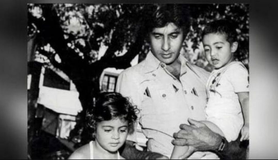 Amitabh shares an-old picture, as a child, it was Abhishek-Shweta's bonding!
