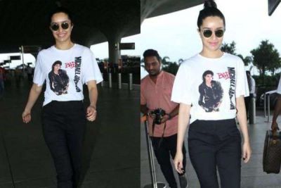 Shraddha Kapoor appeared at the airport in a monochrome look, hot look went viral!