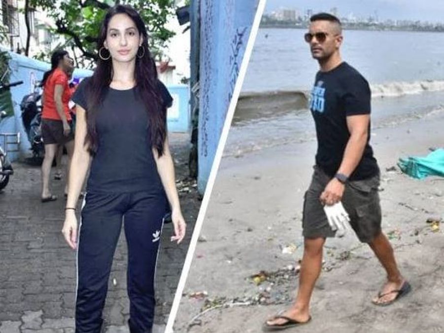 On the entry of Ex-boyfriend Angad Bedi, Nora Fatehi left the event ...