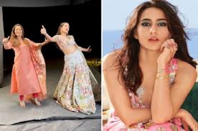 After Madhuri, Sara Ali Khan danced on song 'Chaka Chak' with this famous actor
