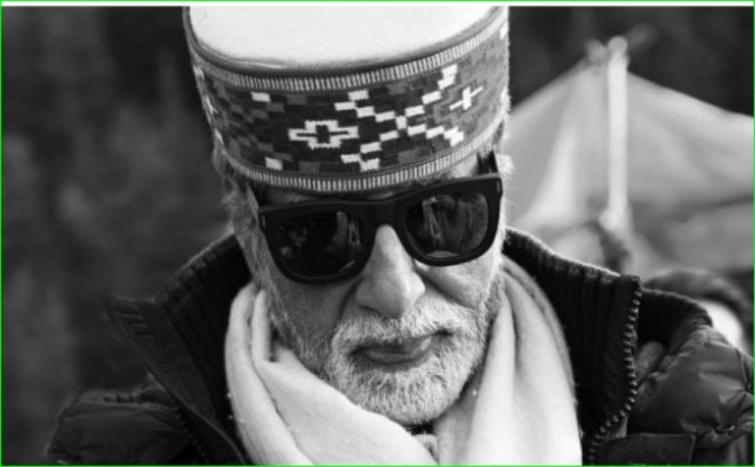 Amitabh shares black and white photo in traditional cap and heavy jacket