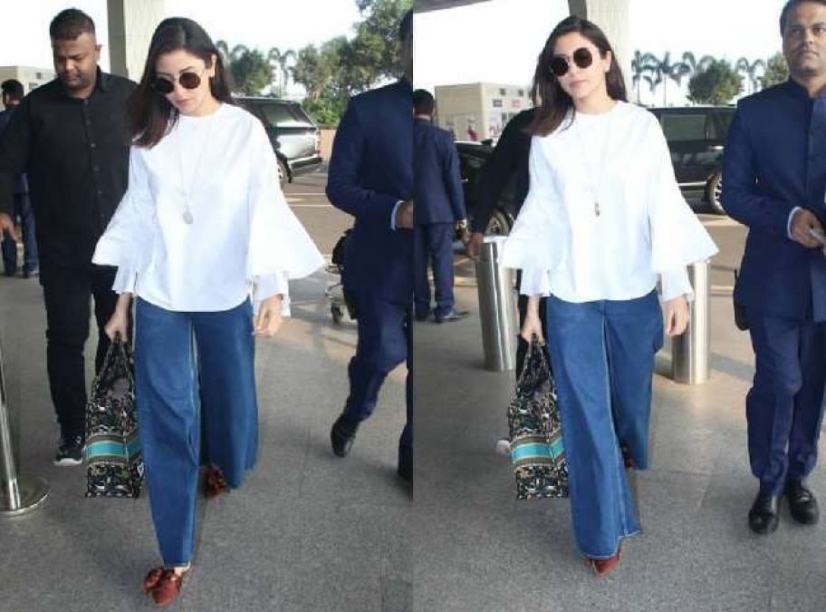 Anushka Sharma pairs smart top and pants with Rs 1 lakh bag at Mumbai  airport. See pics - India Today
