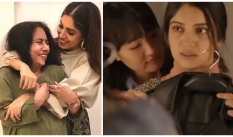 What was mother's reaction to seeing Bhumi romancing with girl