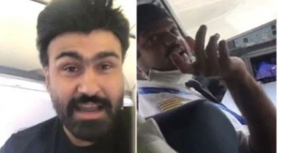 हवाई जहाज के पायलट से भिड़े आर्य बब्बर, वीडियो वायरल