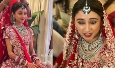 Crores of rupees spent on Anmol's wedding!, Bride's lehenga made of silver and silk