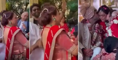 Tina Ambani dances at son's wedding, video came out