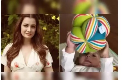 Dia Mirza shows off her son's face for the first time