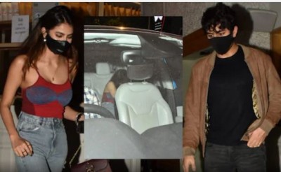Saif's son dating Palak Tiwari, hid face as soon as they saw the camera