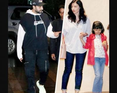 Husband-daughter along with Aishwarya arrive for dinner, see viral photos!