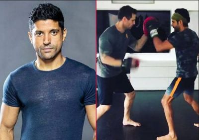 VIDEO: Farhan Akhtar sweating hard for the role of boxer